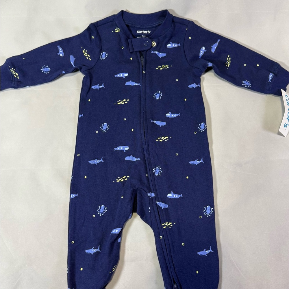 Carter’s Baby Zip-Up Footed Sleeper – Size 6 Months – New With Tags